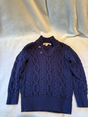 Hope and Henry Organic Cotton Cable Knit Sweater